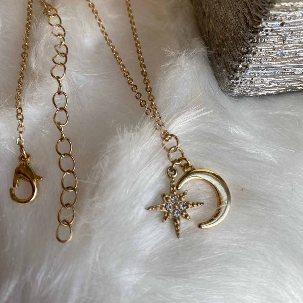 Star and moon necklace